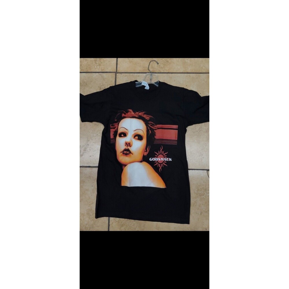 RARE GODSMACK ROCK METAL SCREENPRINT ART 100% COTTON TEE xs